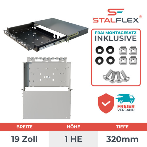 Lwl spleißbox 1u - 19",